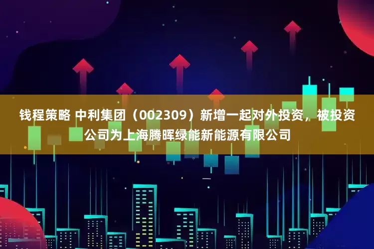 钱程策略 中利集团（002309）新增一起对外投资，被投资公司为上海腾晖绿能新能源有限公司