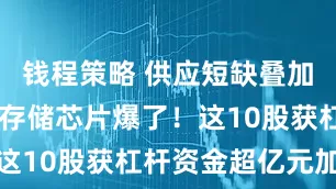 钱程策略 供应短缺叠加罢工风波 存储芯片爆了！这10股获杠杆资金超亿元加仓