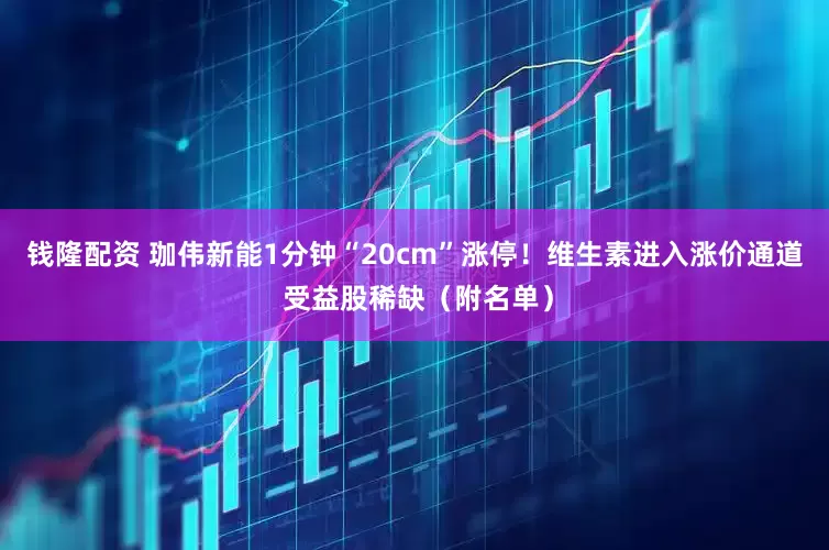 钱隆配资 珈伟新能1分钟“20cm”涨停！维生素进入涨价通道 受益股稀缺（附名单）